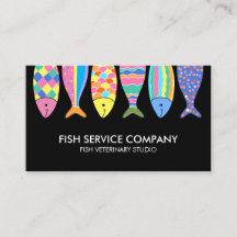 Black Fish Cute Mönster Vinkara