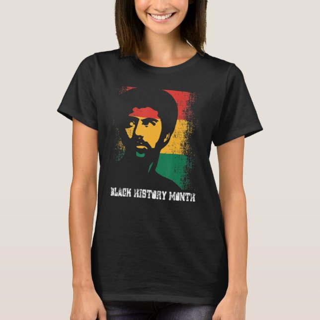 Black Fist Shirt African American Pride Black Hist T Shirt (Framsida)