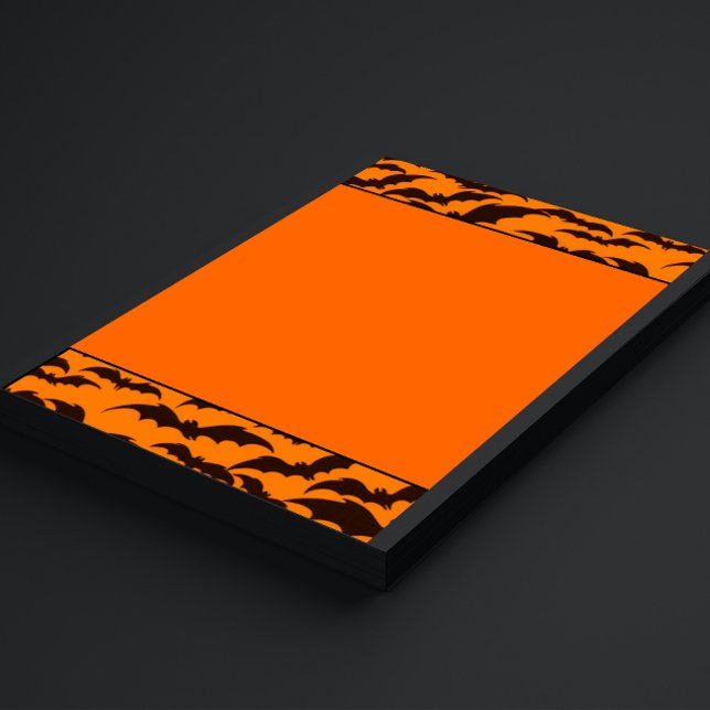 Black Fladdermus Halloween Brevpapper (Skapare uppladdad)