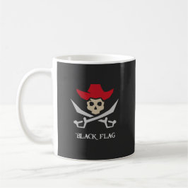 Black Flag Pirate Skull Kaffemugg