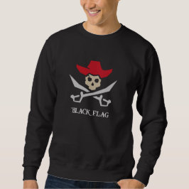 Black Flag Pirate Skull Lång Ärmad Tröja