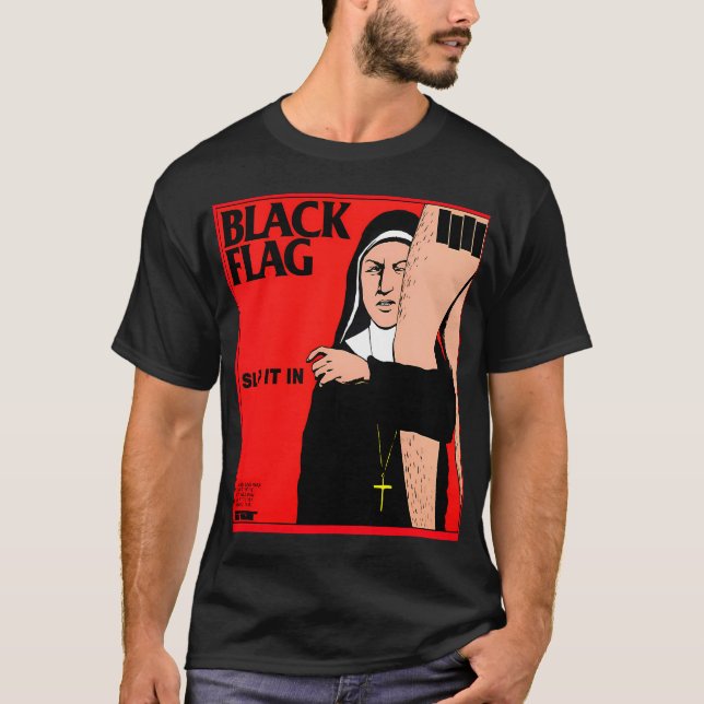 Black Flag Rockband T Shirt (Framsida)