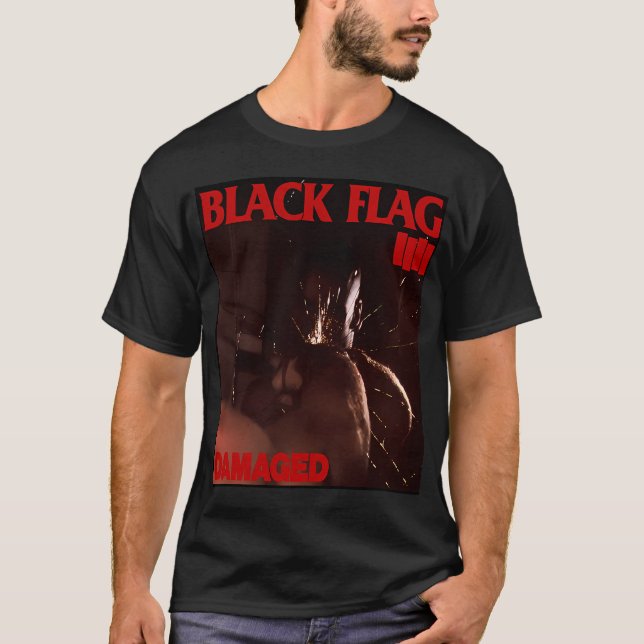 Black Flag Rockband T Shirt (Framsida)
