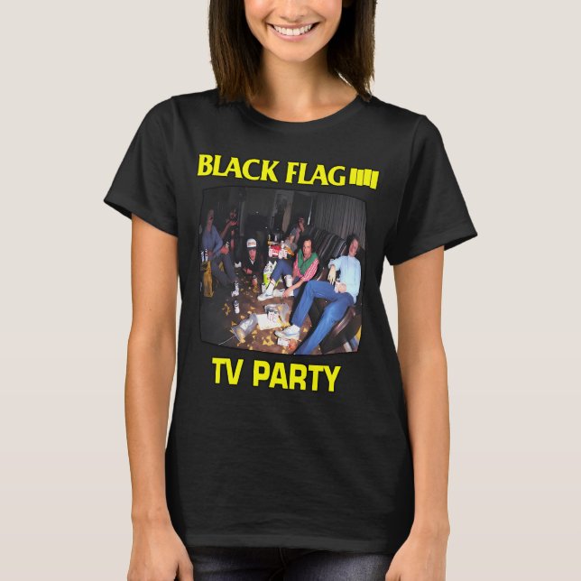 Black Flag Rockband T Shirt (Framsida)