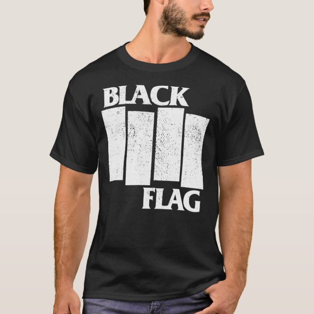 Black Flagga Classic T-Shirt (Framsida)