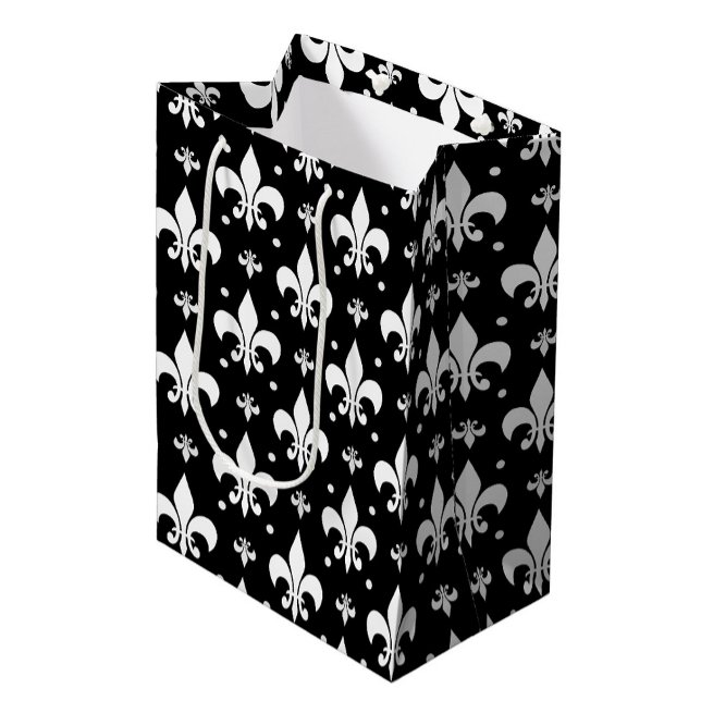 Black Fleur-de-lis Mönster Design (Skapare uppladdad)