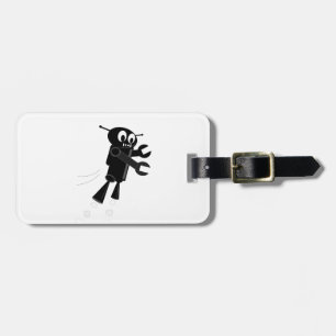 Black Flies Robot Bagagebricka