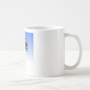 Black Flies Robot Blå himmel Background Kaffemugg