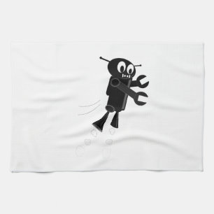 Black Flies Robot Kökshandduk