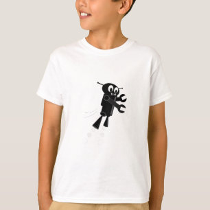 Black Flies Robot Tee Shirt