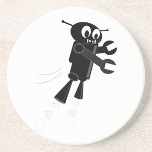 Black Flies Robot Underlägg Sandsten
