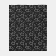 Black Flower Illustration på svart bakgrund