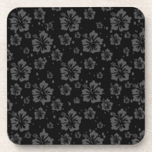 Black Flower Illustration på svart bakgrund