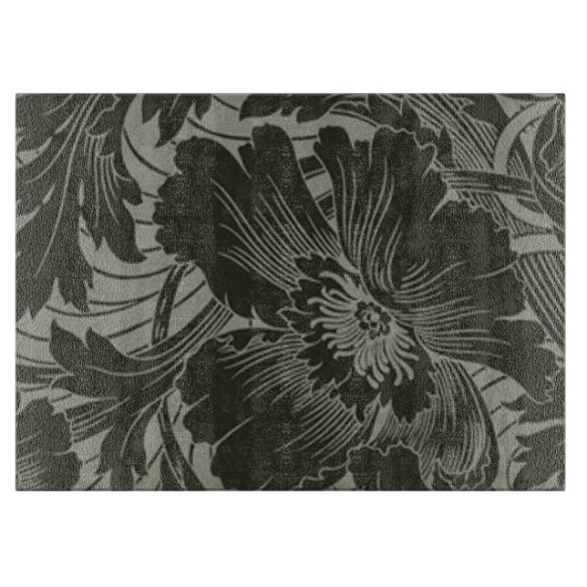 Black Flower Line Art Clearboard (Framsidan)