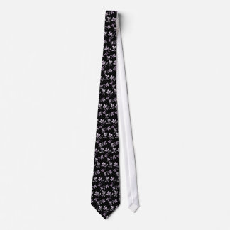 Black Flower Tie Slips