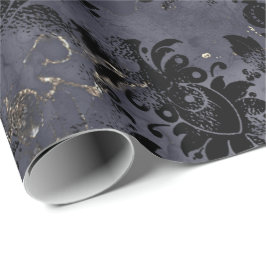 Black Flowers Graphite Sepia Grungy Bläck Shabby Presentpapper