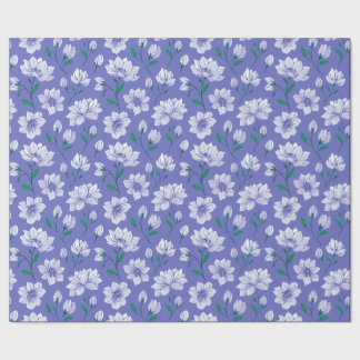 Bläck Flowers på Lavender Presentpapper