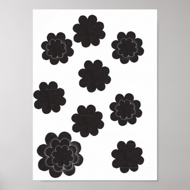Black Flowers Poster (Framsidan)