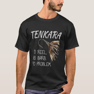 Black Fly Tenkara Flygfiske T-Shirts No Reel No.