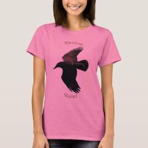 BLACK FLYING RAVEN Shirt Tee Shirt