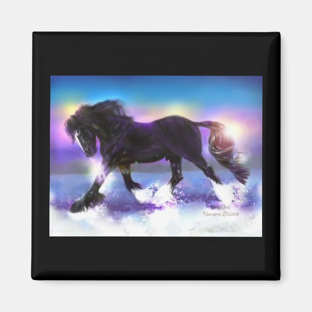 Black Foot Shire Magnet (Framsidan)