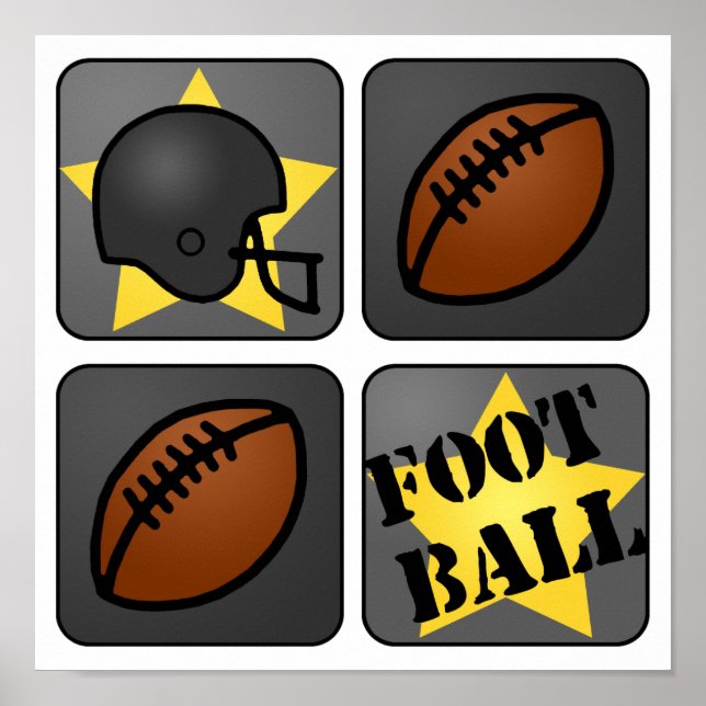 Black Football Poster (Framsidan)