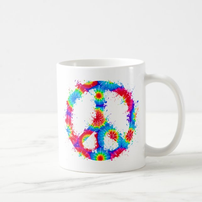 Bläck för färg för fredsymbolTie Kaffemugg (Höger)