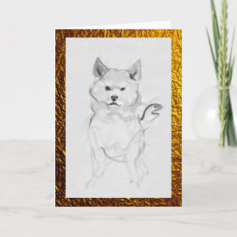 Bläck för husdjuret för det Shiba Inu hundporträtt Kort