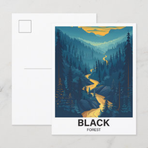 Black Forest Baden-Württemberg Tyskland Travel Vykort