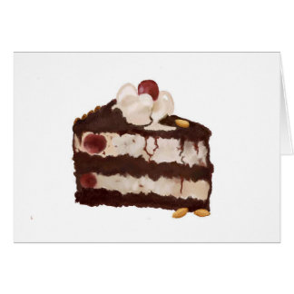 Black Forest Cake Card Hälsningskort
