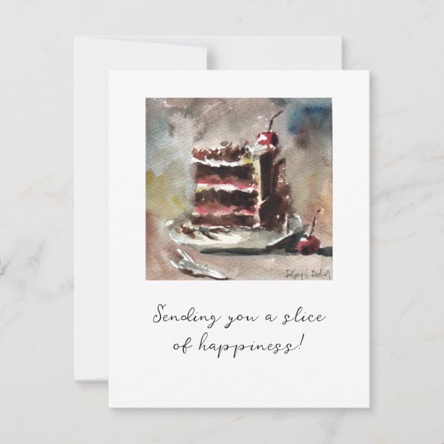 Black Forest Cake Card Julkort (Framsida)