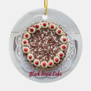 Black Forest Cake för gateau söttandbakning Julgransprydnad Keramik