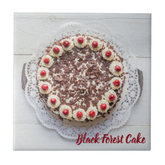 Black Forest Cake för gateau söttandbakning Kakelplatta