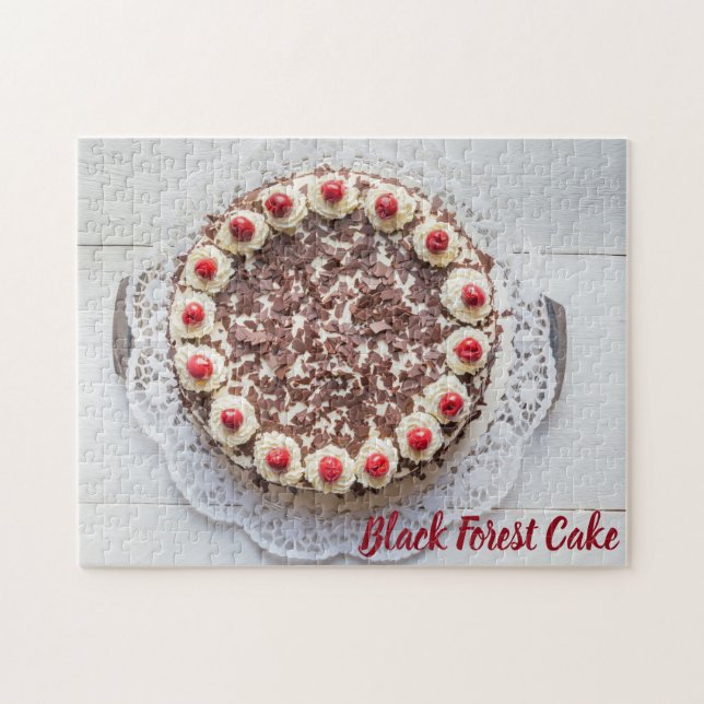Black Forest Cake för gateau söttandbakning Pussel (Horisontell)