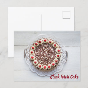 Black Forest Cake för gateau söttandbakning Vykort