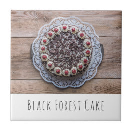 Black Forest Cake Gateau för konfektörer Kakelplatta