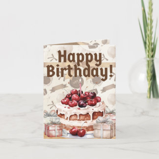 Black Forest Dream Folthday Card Tack Kort