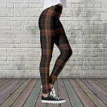 Black Forest Scottish KLAN Tartan Women's Leggings<br><div class="desc">Brown Tartan Mönster Leggings Byxor</div>