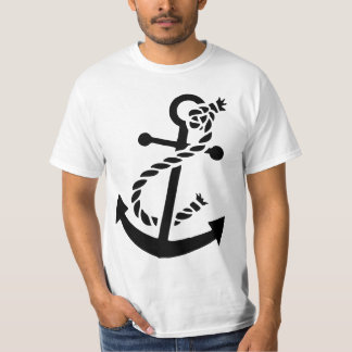 Black Frakts Anchor Nautical Thmet Tee