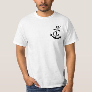 Black Frakts Anchor Nautical Thmet Tee