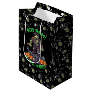 🖤 Black Frankenstein Halloween Gift Bag 💀 🎃