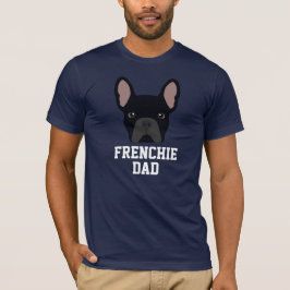 Black Fransk Bulldog Pappa T Shirt