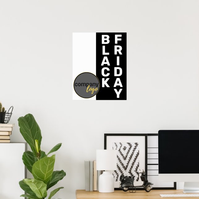 BLACK FREDAG AFFÄRSLOGOTYP SHOPPING PROMOTIONAL POSTER (Hemmakontoret)