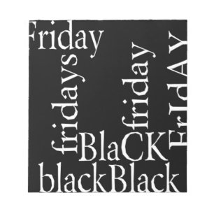 Black Fredag Design Anteckningsblock