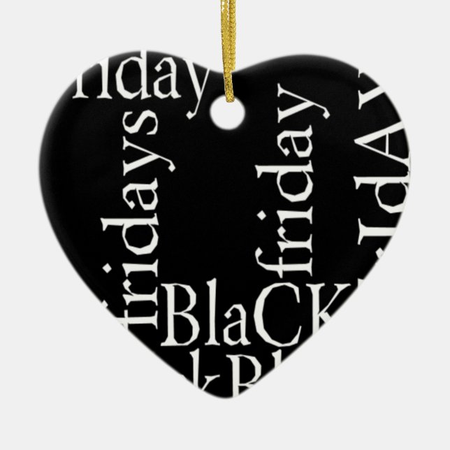 Black Fredag Design Julgransprydnad Keramik (Framsidan)