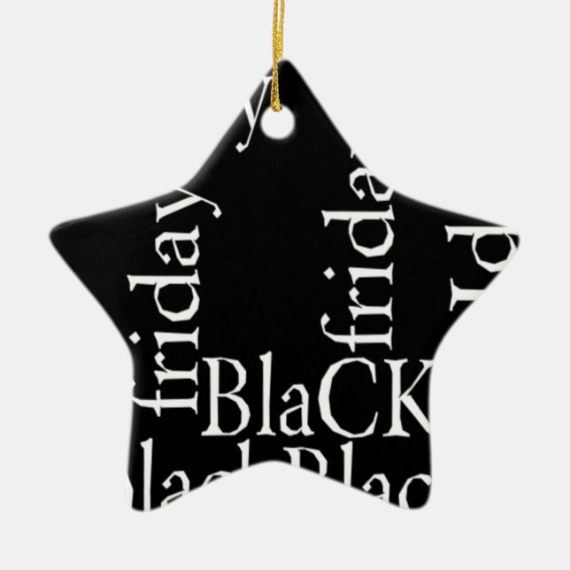 Black Fredag Design Julgransprydnad Keramik (Framsidan)