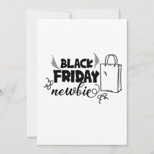 Black Fredag Newbie Shopping Funny Shopper Spara Datumet