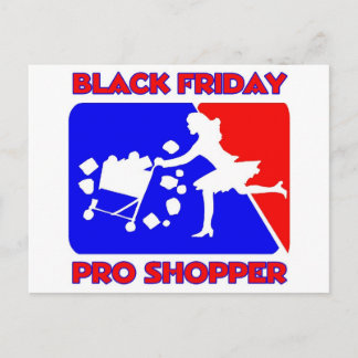 Black Fredag Pro Shopper Vykort