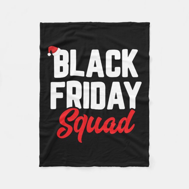 Black fredag-puben shoppingteamfamiljen lustig chr fleecefilt (Framsidan)