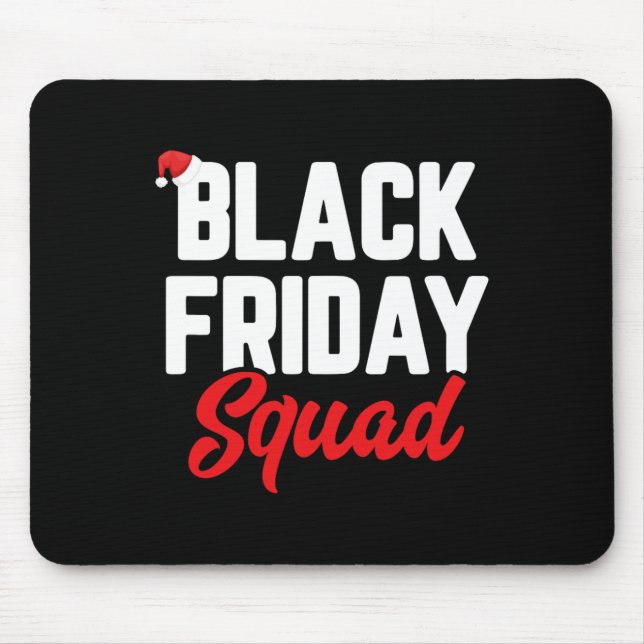 Black fredag-puben shoppingteamfamiljen lustig chr musmatta (Framsidan)